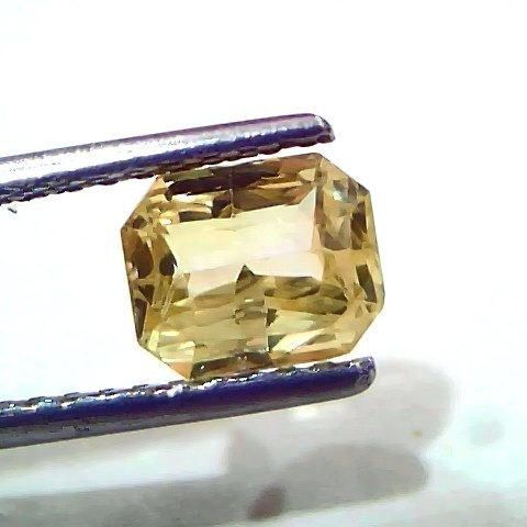 2.05 Ct IGI Certified Unheated Untreated Natural Ceylon Yellow Sapphire