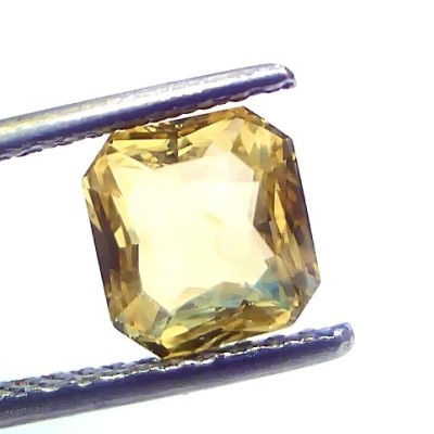 2.05 Ct GII Certified Unheated Untreated Natural Ceylon Yellow Sapphire AAA