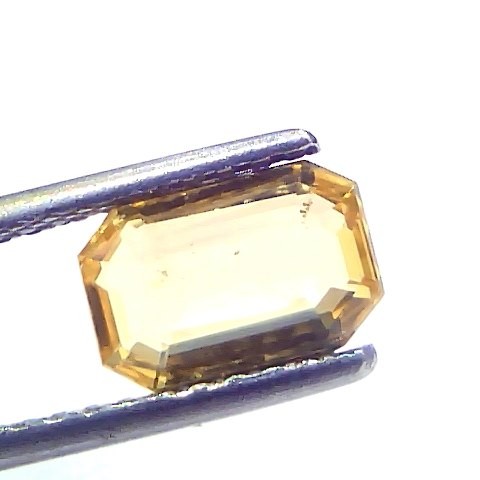 2.05 Ct GII Certified Unheated Untreated Natural Ceylon Yellow Sapphire AAA
