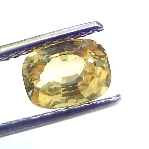 2.05 Ct GII Certified Unheated Untreated Natural Ceylon Yellow Sapphire