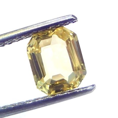 2.05 Ct GII Certified Unheated Untreated Natural Ceylon Yellow Sapphire AAA