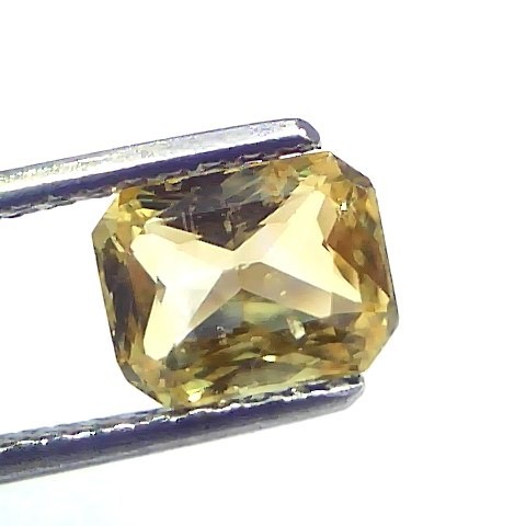 2.05 Ct GII Certified Unheated Untreated Natural Ceylon Yellow Sapphire AA