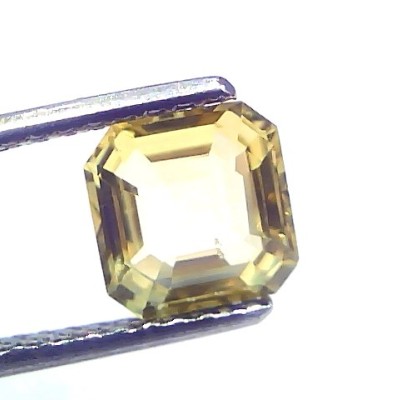 2.05 Ct GII Certified Unheated Untreated Natural Ceylon Yellow Sapphire AAA