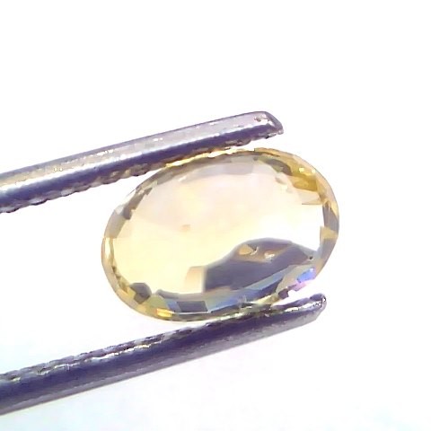 2.05 Ct Certified Unheated Untreated Natural Ceylon Yellow Sapphire Gems