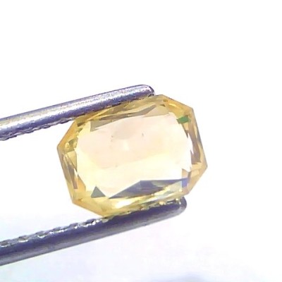 2.05 Ct Certified Unheated Untreated Natural Ceylon Yellow Sapphire Gems