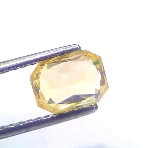 2.05 Ct Certified Unheated Untreated Natural Ceylon Yellow Sapphire Gems