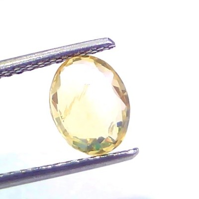 2.09 Ct Certified Unheated Untreated Natural Ceylon Yellow Sapphire