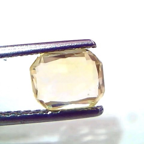 2.05 Ct IGI Certified Unheated Untreated Natural Ceylon Yellow Sapphire
