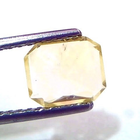 2.05 Ct IGI Certified Unheated Untreated Natural Ceylon Yellow Sapphire