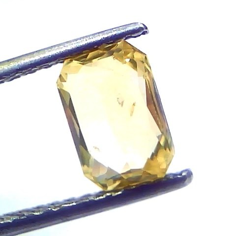 2.05 Ct GII Certified Unheated Untreated Natural Ceylon Yellow Sapphire AA