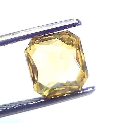 2.05 Ct GII Certified Unheated Untreated Natural Ceylon Yellow Sapphire AAA