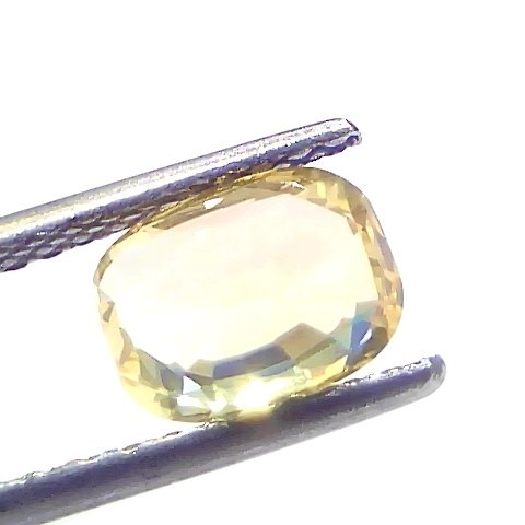 2.05 Ct GII Certified Unheated Untreated Natural Ceylon Yellow Sapphire