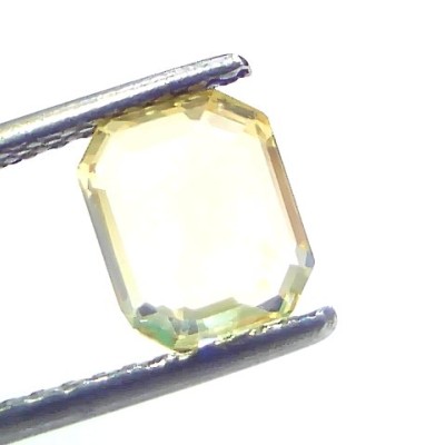 2.05 Ct GII Certified Unheated Untreated Natural Ceylon Yellow Sapphire AAA