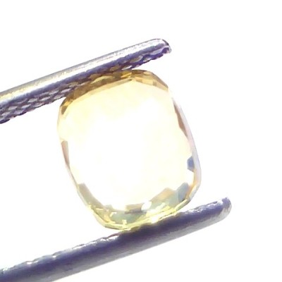 2.05 Ct GII Certified Unheated Untreated Natural Ceylon Yellow Sapphire