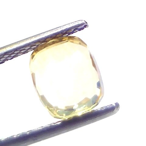 2.05 Ct GII Certified Unheated Untreated Natural Ceylon Yellow Sapphire