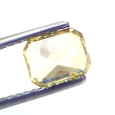 2.05 Ct GII Certified Unheated Untreated Natural Ceylon Yellow Sapphire AA