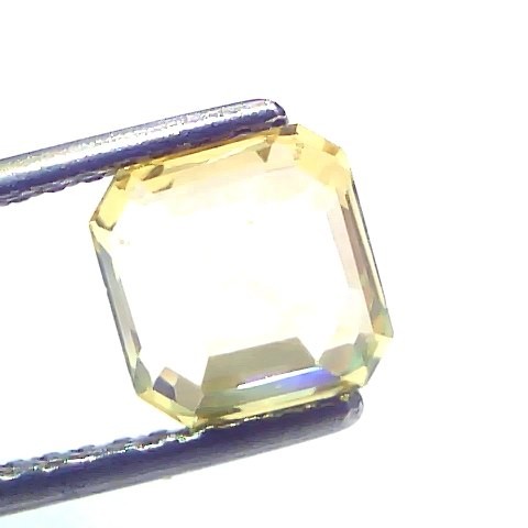 2.05 Ct GII Certified Unheated Untreated Natural Ceylon Yellow Sapphire AAA