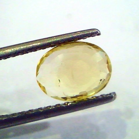 2.03 Ct Unheated Untreated Natural Ceylon Yellow Sapphire Pukhraj