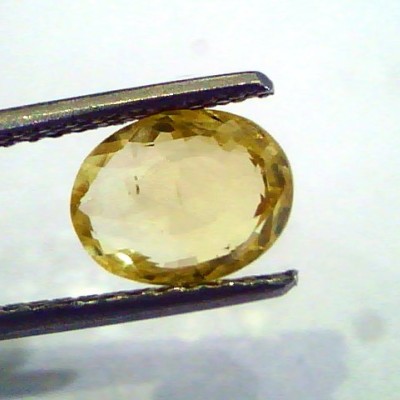 2.03 Ct Unheated Untreated Natural Ceylon Yellow Sapphire Pukhraj