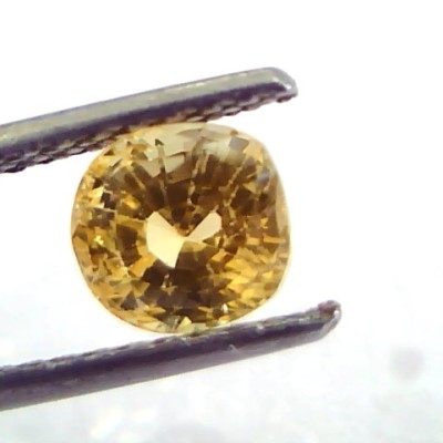 2.08 Ct Unheated Untreated Natural Ceylon Yellow Sapphire/Pukhraj
