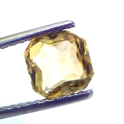 2.06 Ct GII Certified Unheated Untreated Natural Ceylon Yellow Sapphire AA