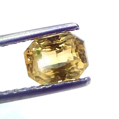 2.06 Ct GII Certified Unheated Untreated Natural Ceylon Yellow Sapphire AAA