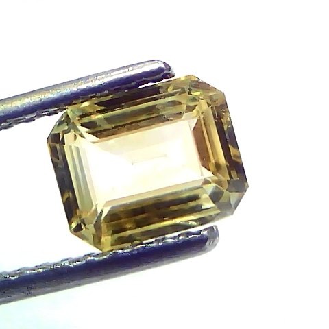 2.06 Ct GII Certified Unheated Untreated Natural Ceylon Yellow Sapphire AAA