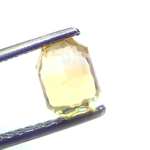2.06 Ct GII Certified Unheated Untreated Natural Ceylon Yellow Sapphire AAA