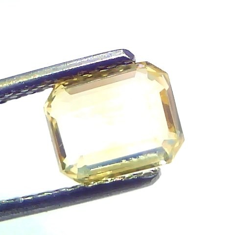 2.06 Ct GII Certified Unheated Untreated Natural Ceylon Yellow Sapphire AAA