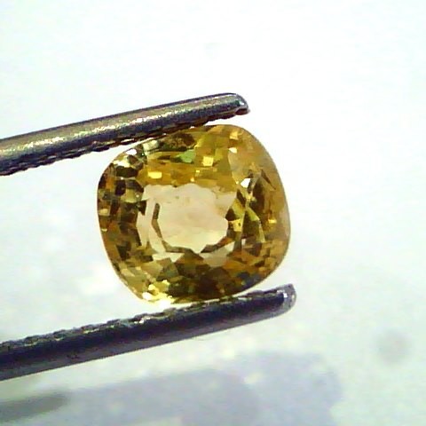 2.06 Ct Unheated Untreated Natural Ceylon Yellow Sapphire AAA