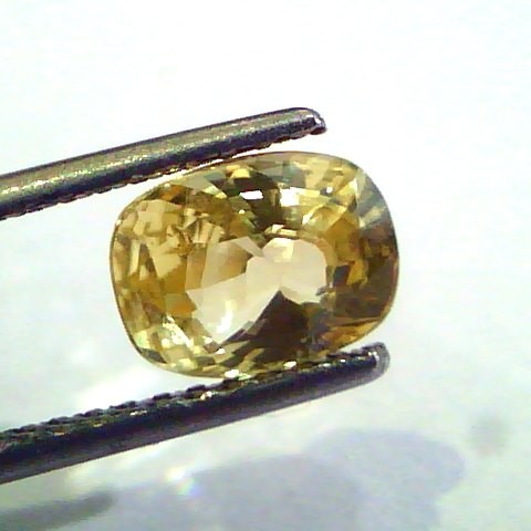 2.07 Ct Unheated Untreated Natural Ceylon Yellow Sapphire Pukhraj