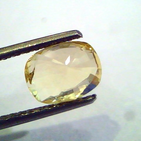 2.07 Ct Unheated Untreated Natural Ceylon Yellow Sapphire Pukhraj