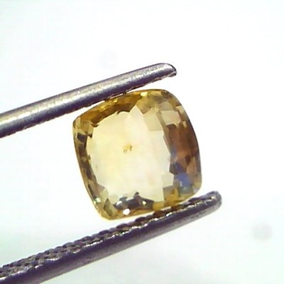 2.06 Ct Unheated Untreated Natural Ceylon Yellow Sapphire Pukhraj