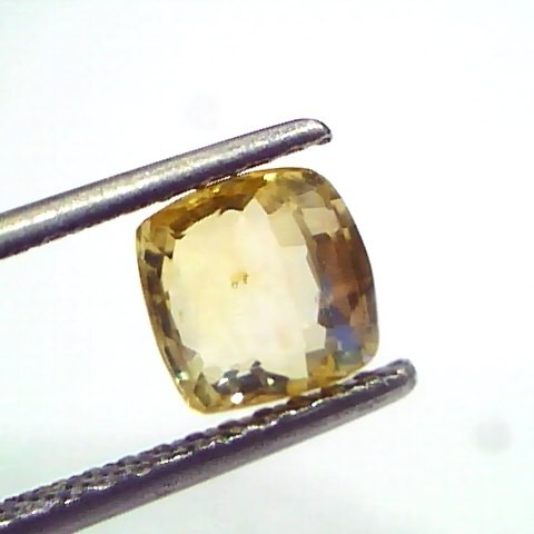 2.06 Ct Unheated Untreated Natural Ceylon Yellow Sapphire Pukhraj