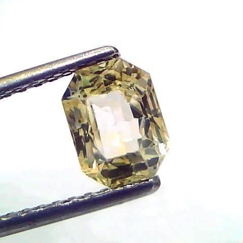 2.07 Ct Certified Unheated Untreated Natural Ceylon Yellow Sapphire Gems