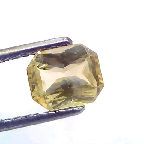 2.07 Ct Certified Unheated Untreated Natural Ceylon Yellow Sapphire Gems