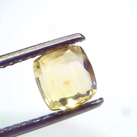 2.06 Ct Unheated Untreated Natural Ceylon Yellow Sapphire Pukhraj