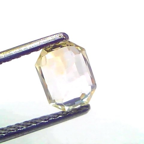 2.07 Ct Certified Unheated Untreated Natural Ceylon Yellow Sapphire Gems