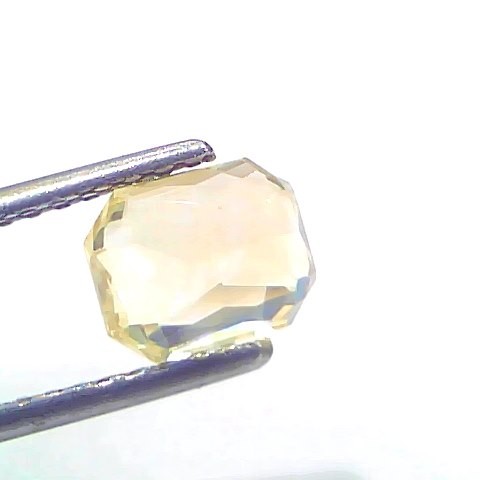 2.07 Ct Certified Unheated Untreated Natural Ceylon Yellow Sapphire Gems