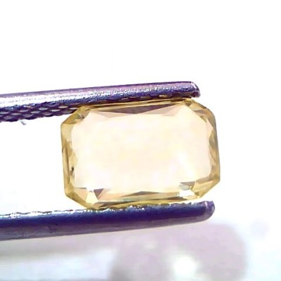 2.07 Ct IGI Certified Unheated Untreated Natural Ceylon Yellow Sapphire