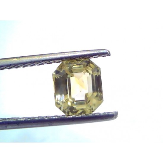 2.09 Ct Unheated Untreated Natural Ceylon Yellow Sapphire Gems