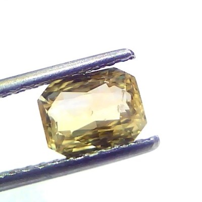 2.08 Ct Gii Certified Unheated Untreated Natural Ceylon Yellow Sapphire AAA