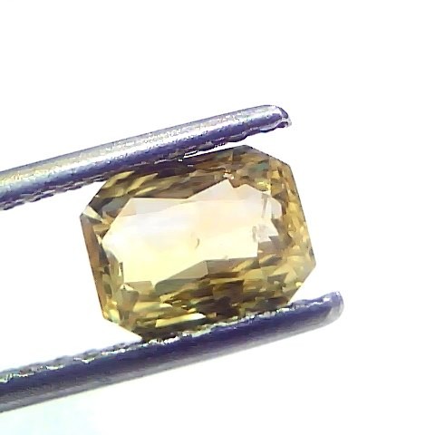2.08 Ct Gii Certified Unheated Untreated Natural Ceylon Yellow Sapphire AAA