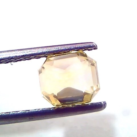 2.08 Ct IGI Certified Unheated Untreated Natural Ceylon Yellow Sapphire