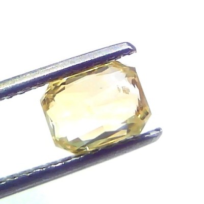 2.08 Ct Gii Certified Unheated Untreated Natural Ceylon Yellow Sapphire AAA