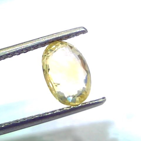 2.10 Ct Unheated Untreated Natural Ceylon Yellow Sapphire Gemstone