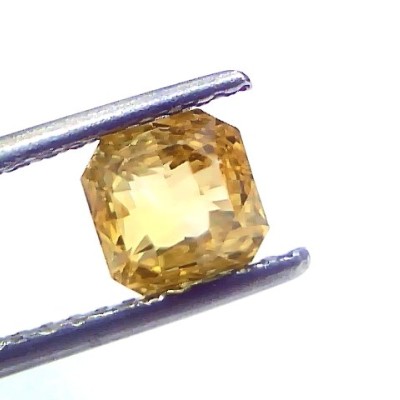 2.07 Ct Certified Unheated Untreated Natural Ceylon Yellow Sapphire AAA