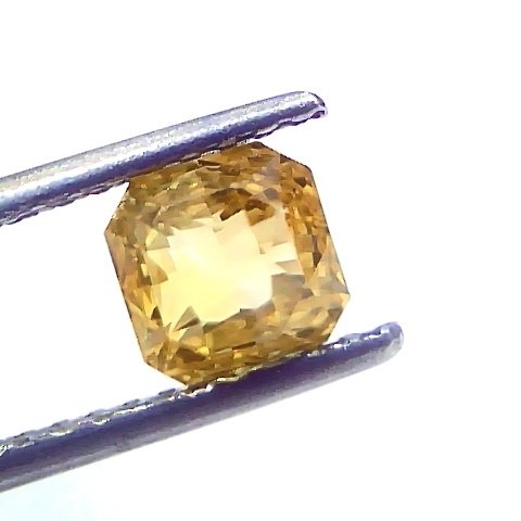 2.07 Ct Certified Unheated Untreated Natural Ceylon Yellow Sapphire AAA