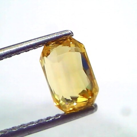 2.09 Ct Unheated Untreated Natural Ceylon Yellow Sapphire Pukhraj AAA