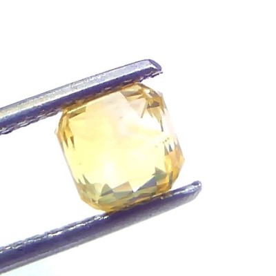 2.07 Ct Certified Unheated Untreated Natural Ceylon Yellow Sapphire AAA